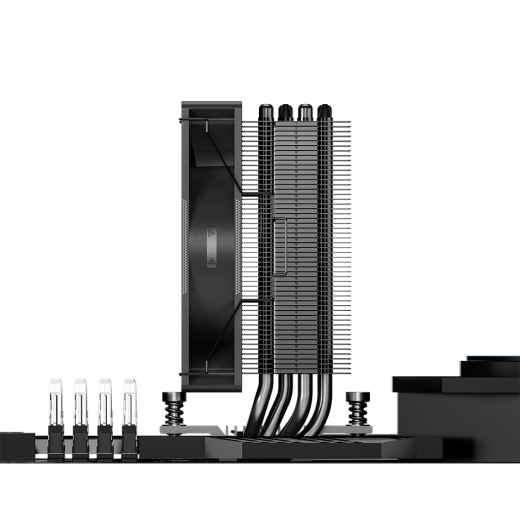 Вентилятор для процессора PCCooler RT400 ARGB BK TDP 240W 4-pin 18XX/1700/1200/AM5/AM4 Черный