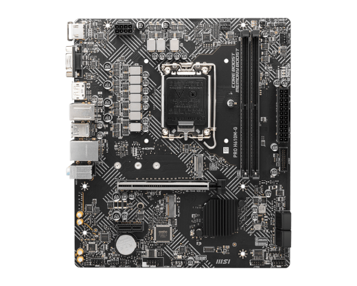 Материнская плата MSI PRO H610M-G LGA1700 H610 2xDDR5 4xSATA3 M.2 VGA HDMI DP mATX
