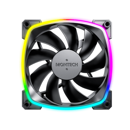 Вентилятор для корпуса Montech AX120 3 in 1 Pack (B) 3x(120x120x25mm)/800-1600RPM/59CFM/27db Черный
