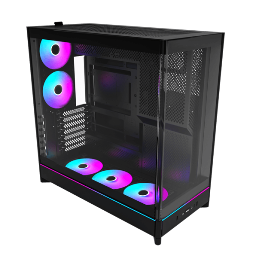 Корпус Montech HS02 PRO (B) ATX/Micro-ATX/Mini-ITX (Back-Connected MB) 2xUSB 1xType-C 1xAudio Черный